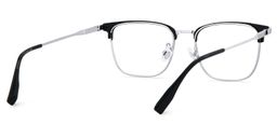 Barrett Silber Browline Brille4