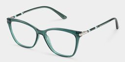 Emma Grün Quadratisch Brille4