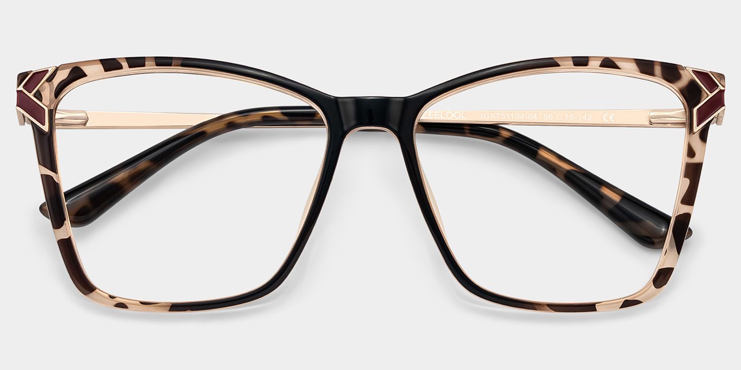 Tricee Tortoise Quadratisch Brille1