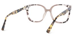 Siner Khaki-Tortoise Quadratisch Brille5