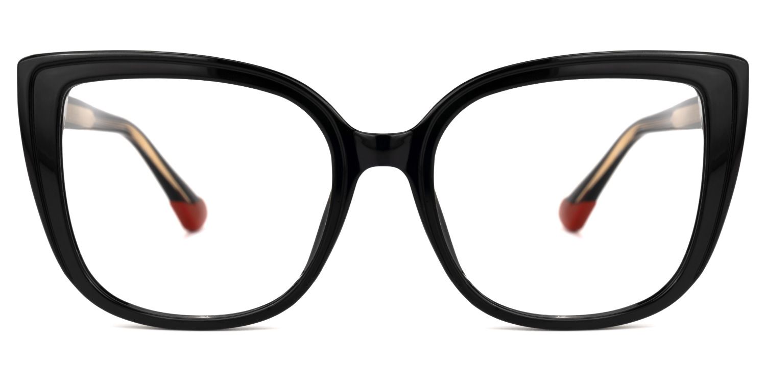 Fenn Schwarz Cateye Brille3