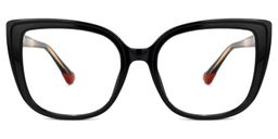 Fenn Schwarz Cateye Brille2