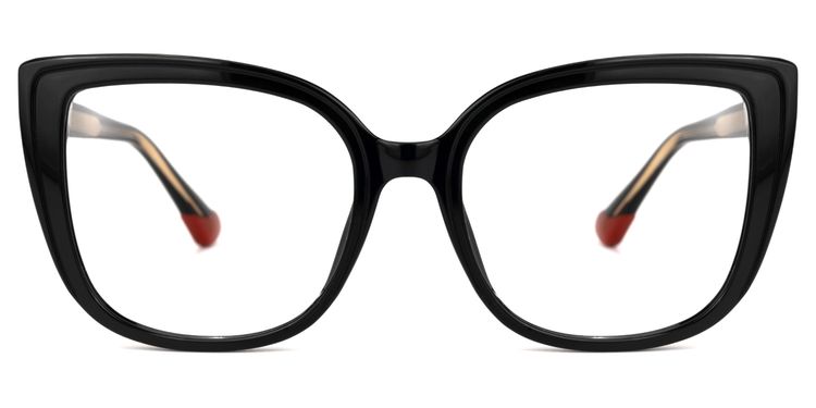 Fenn Schwarz Cateye Brille