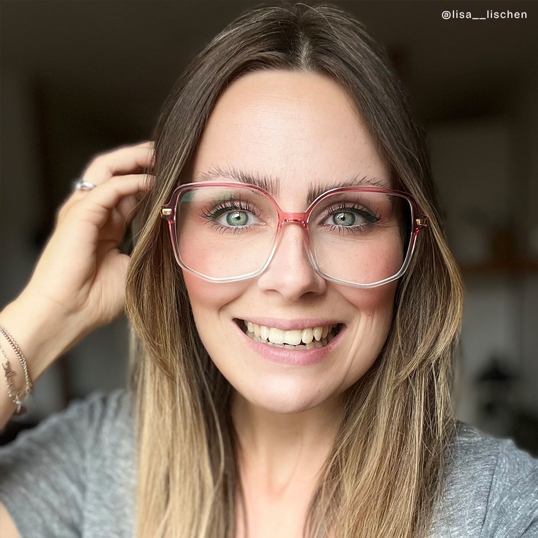 Payton Rosa-Blau Geometrisch Brille7