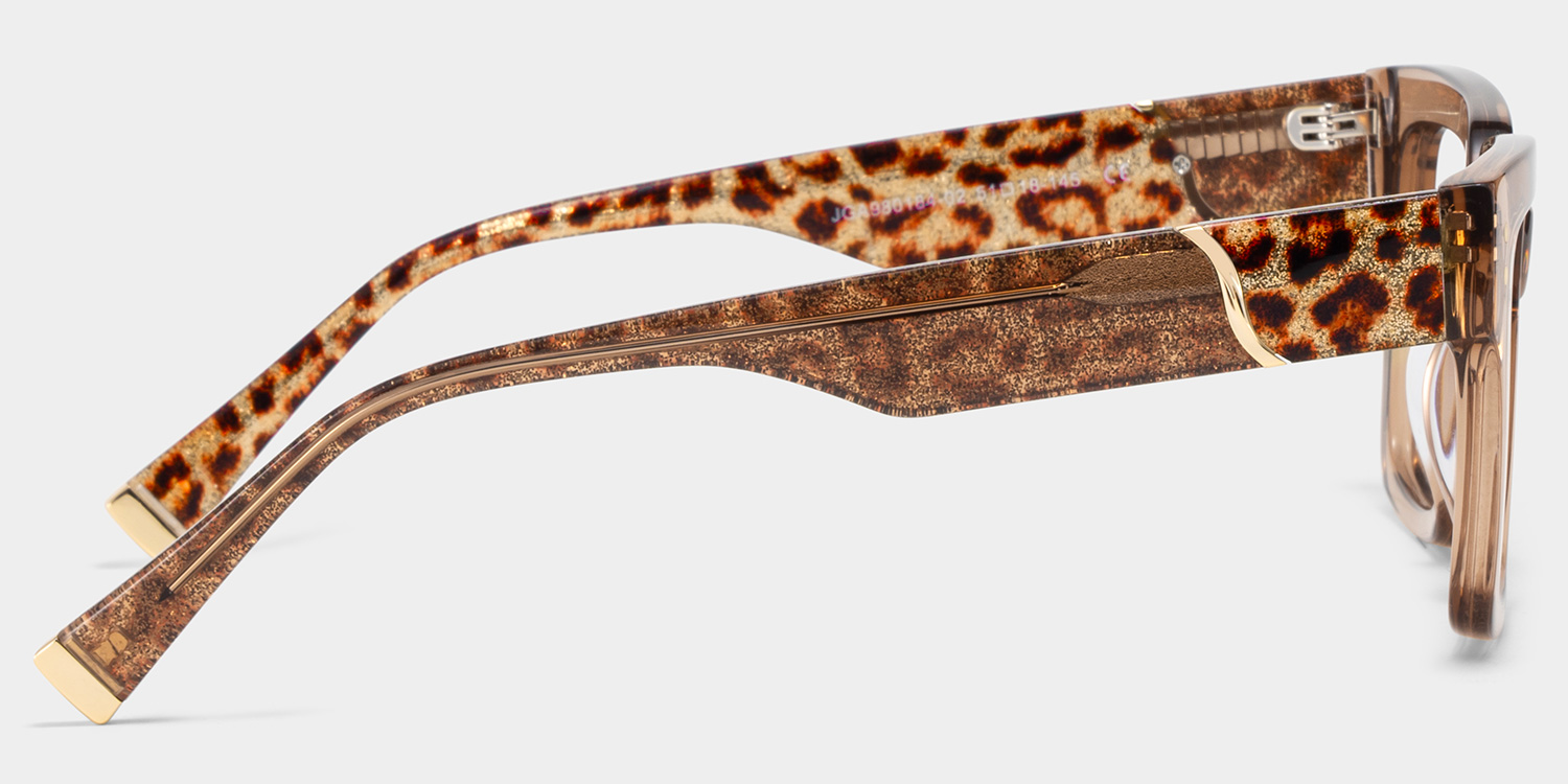 Caius Champagner Quadratisch Brille5