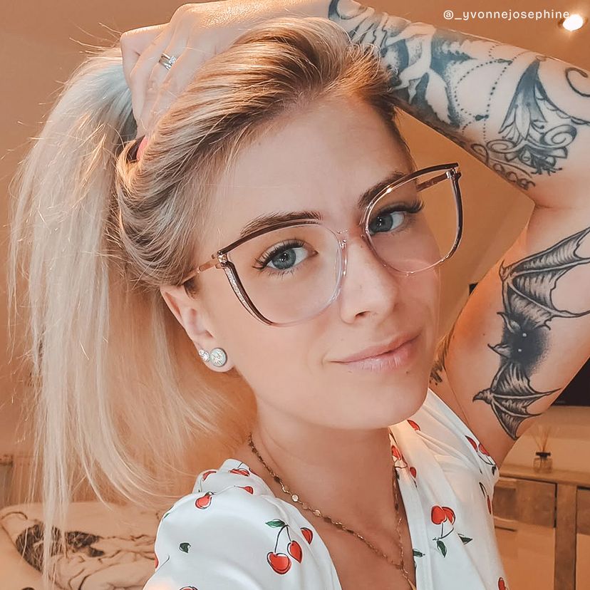 Walden Braun-Rosa Cateye Brille