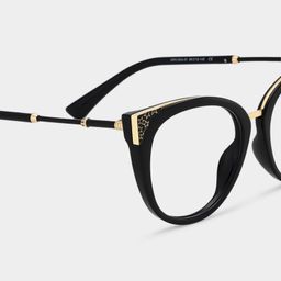 Dalton Schwarz Cateye Brille4