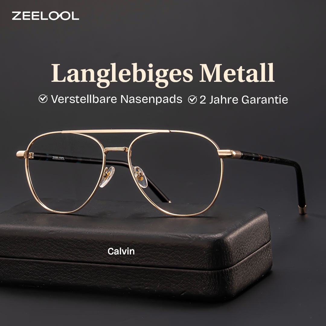 Calvin Gold Pilot Brille0