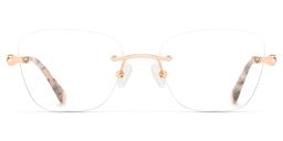 Seth Rosa-Gold Rechteckig Brille0