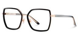 Olicia Schwarz Quadratisch Brille2