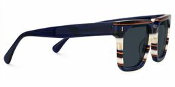 Laguer Blau Rechteckig Sonnenbrille3