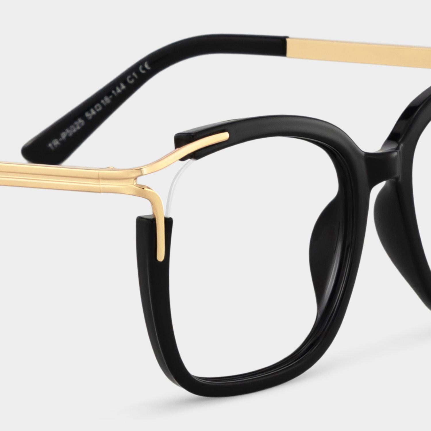 Sidibe Schwarz Quadratisch Brille5