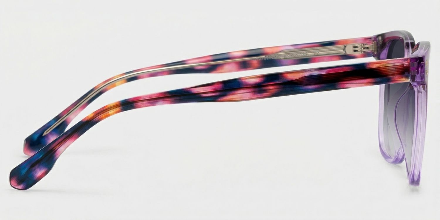 Donnalyn Lila Square Sonnenbrille, die Dein Gesicht umrahmen | ZEELOOL3