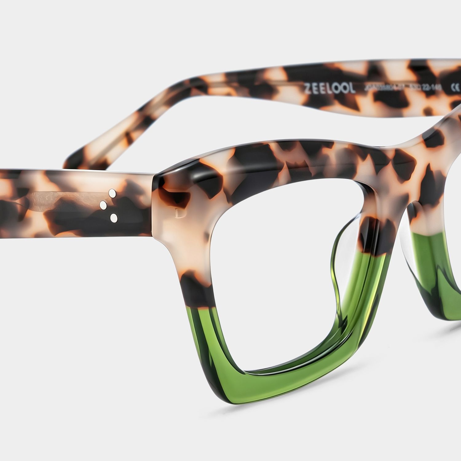 Benitez Grün-Tortoise Quadratisch Brille5