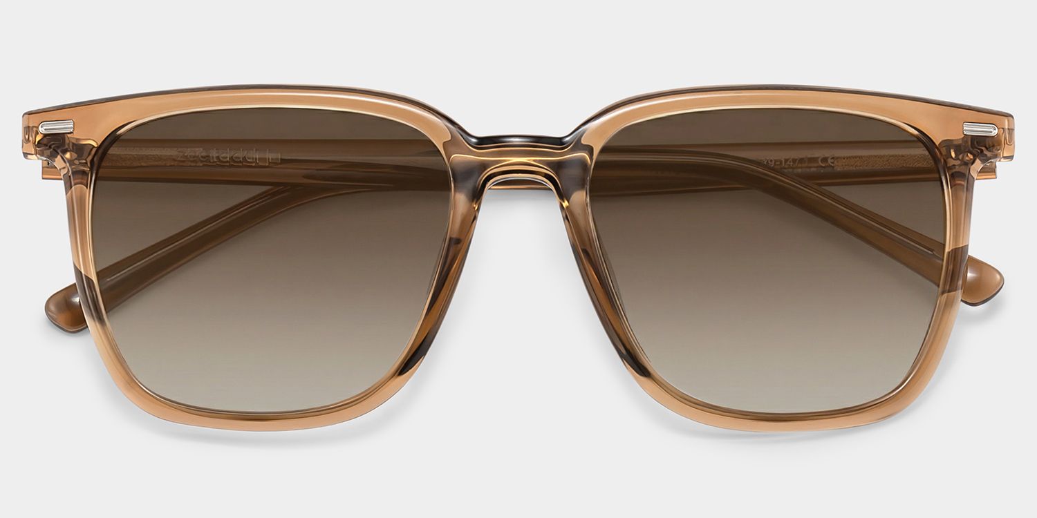 Eliza Braun Quadratisch Brille1