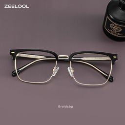 Braidsby Schwarz Browline Brille1