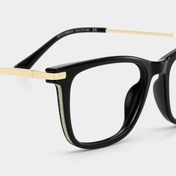 Selena Schwarz Rechteckig Brille5