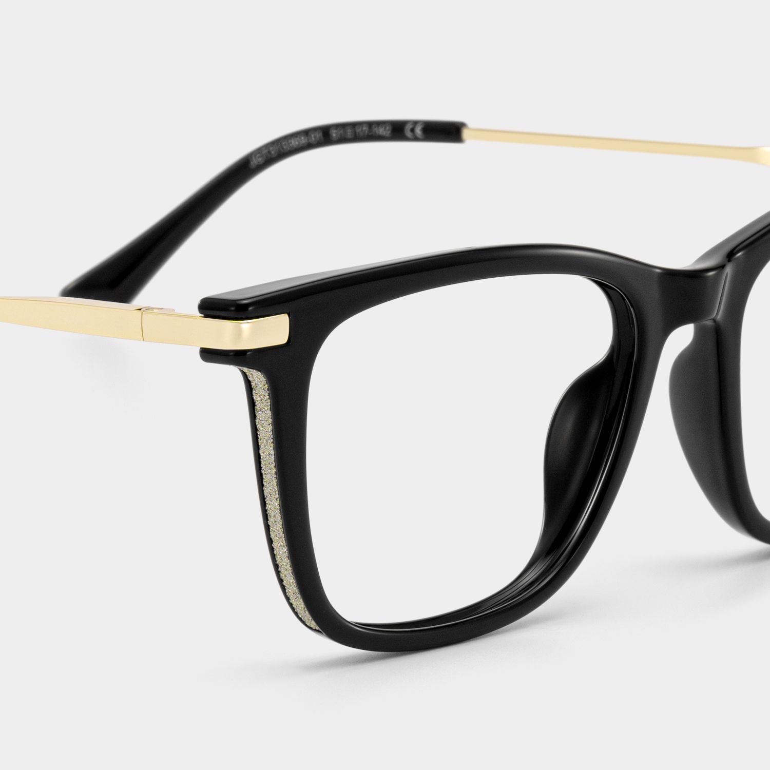 Selena Schwarz Rechteckig Brille5