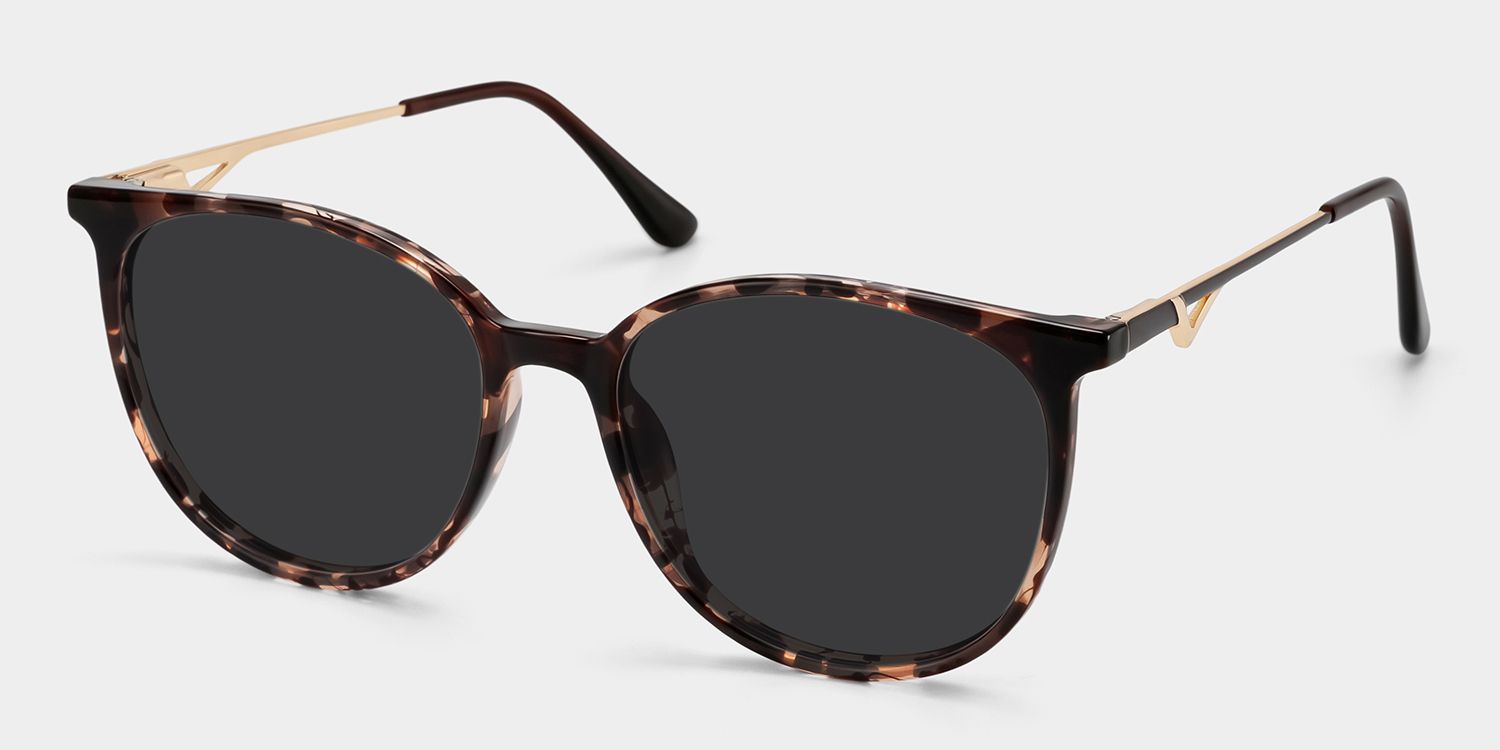 Babbage Schwarz-Tortoise Round Polarisierte Sonnenbrille zum Autofahren | ZEELOOL2
