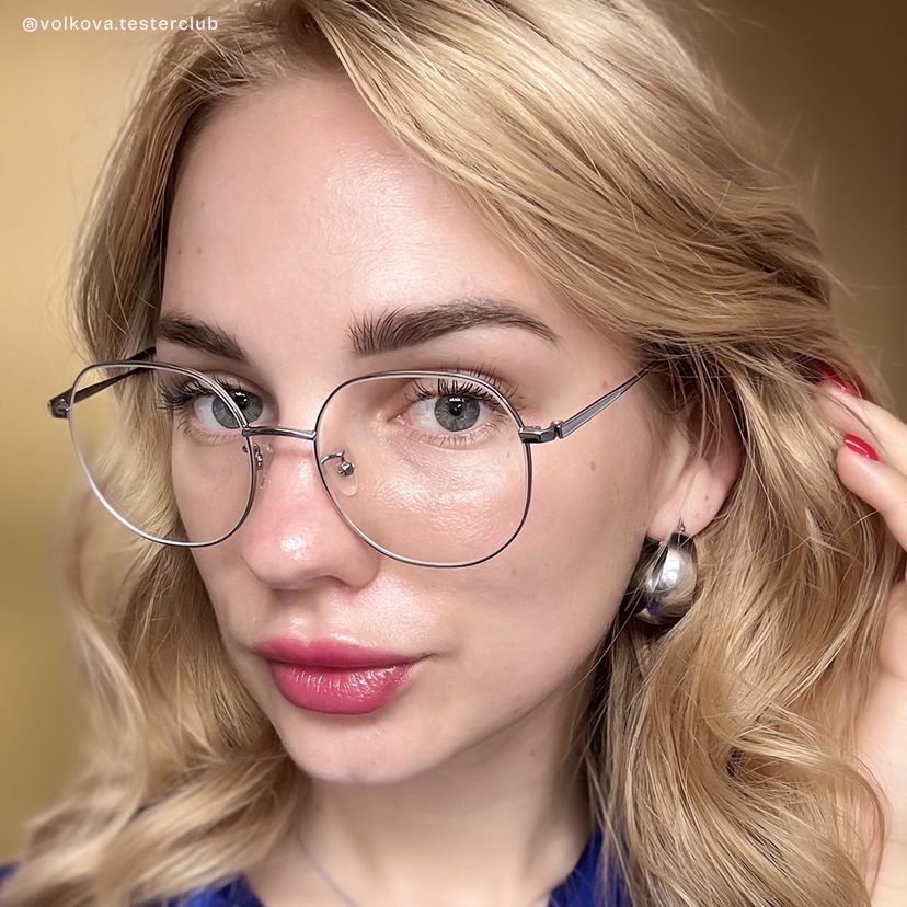 Qusay Silber Rund Brille