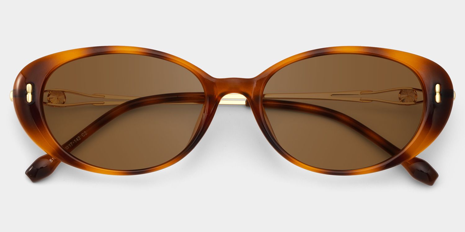 Blaire Tortoise Oval Brille1