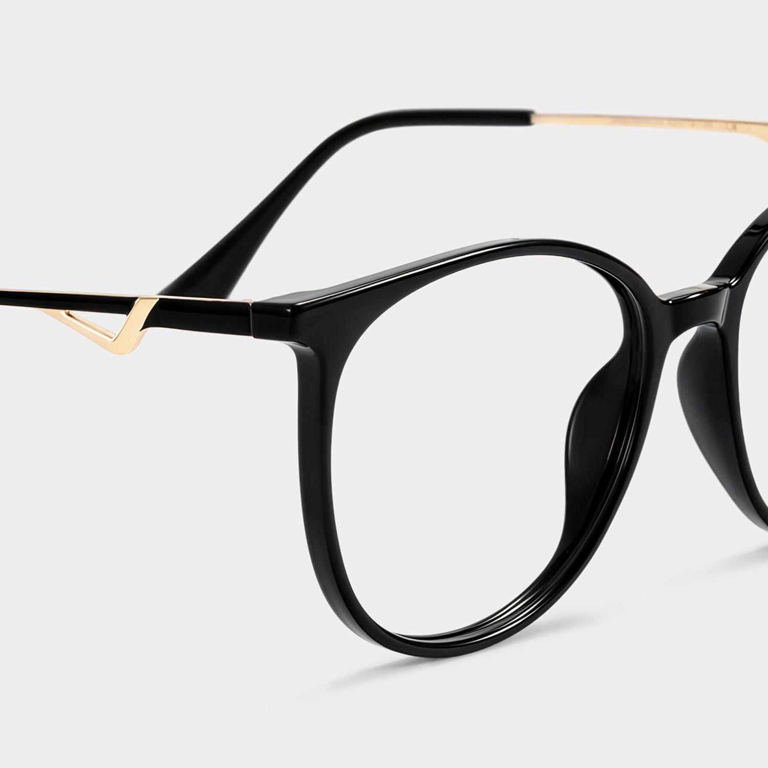 Babbage Schwarz Rund Brille4