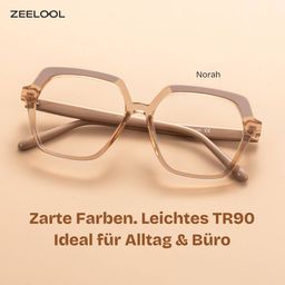 Norah Champagne Geometrische Brille0