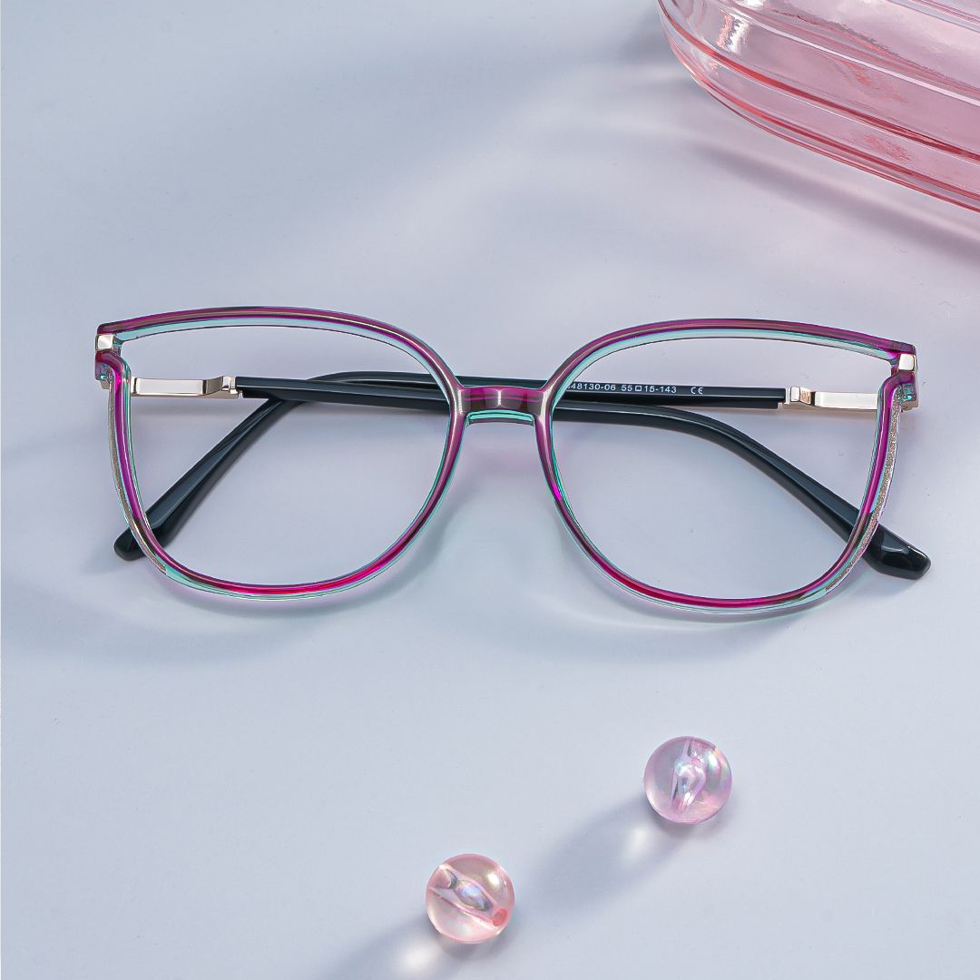 Walden Lila Cateye Brille1