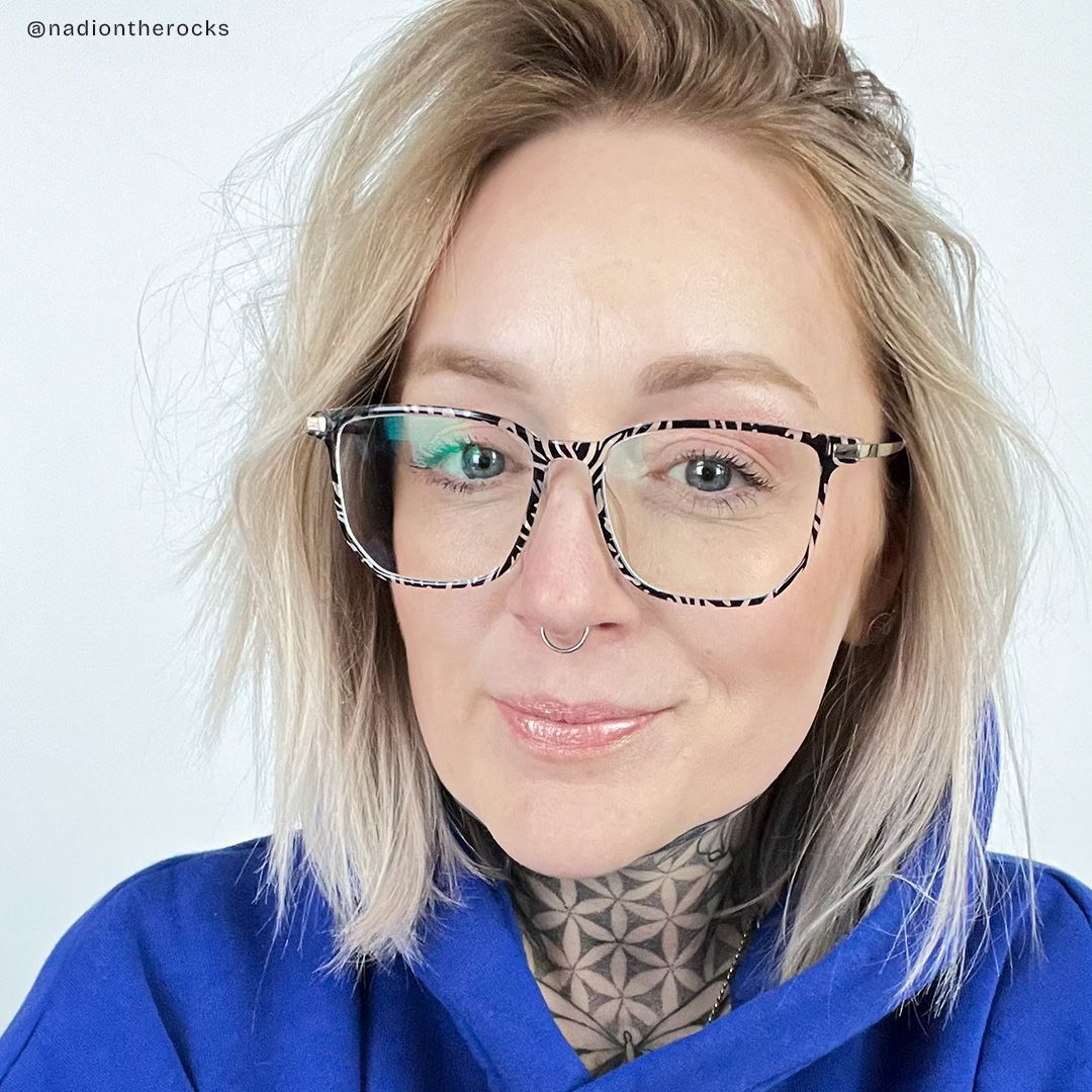 Fezell Schwarz-Weiß Rechteckig TR90 Brille7