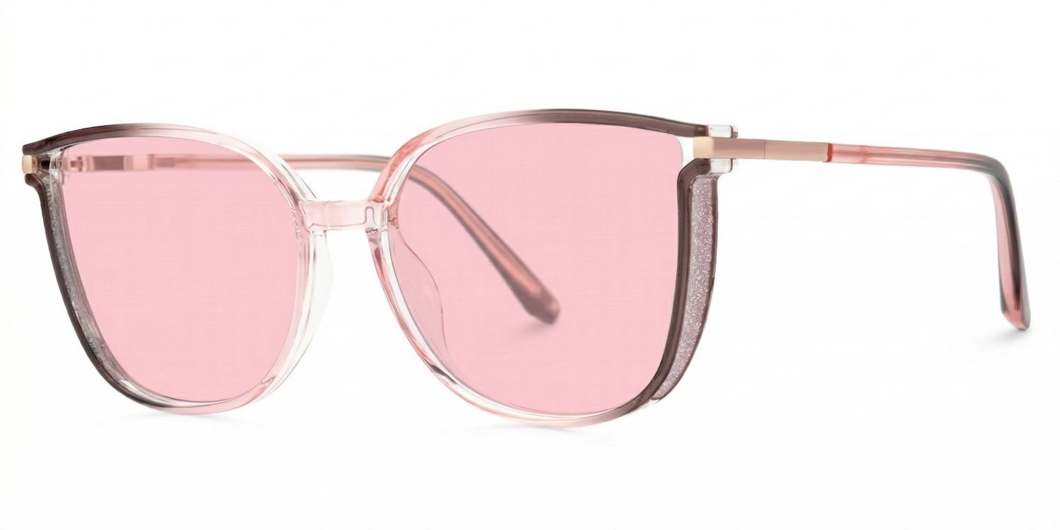 Walden Braun-Rosa Cateye Brille1