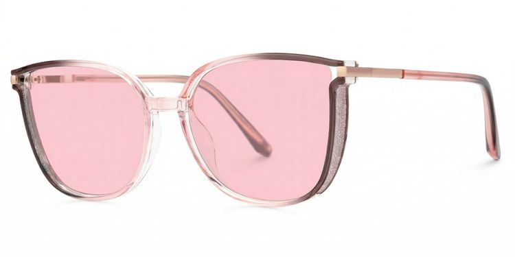 Walden Braun-Rosa Quadratisch Sonnenbrille