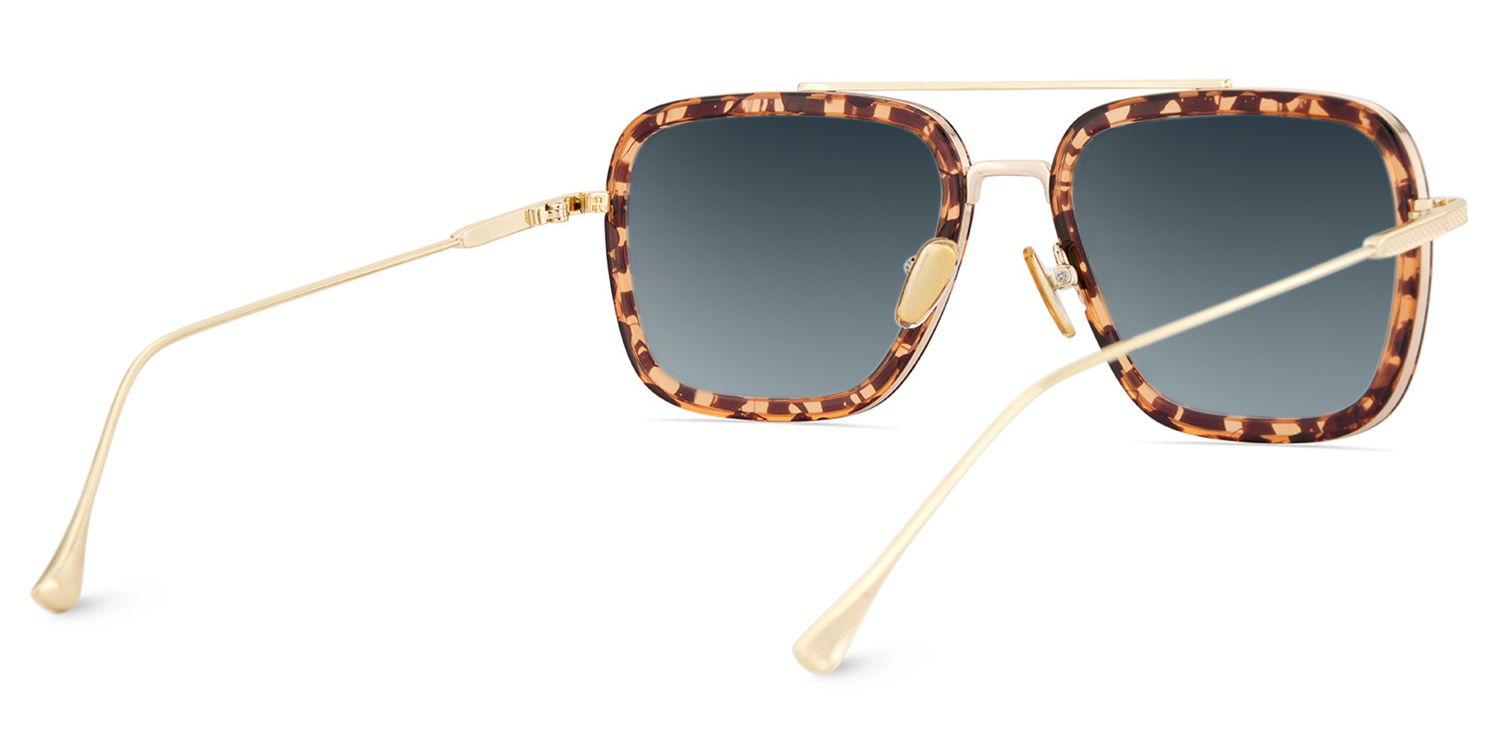 Gifford Tortoise Pilot Gemischte-Materialien Brille4