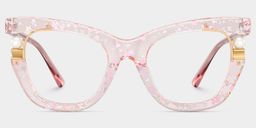 Pearl Rosa Cateye Brille2