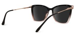 Matia Schwarz-Braun Quadratisch Brille3