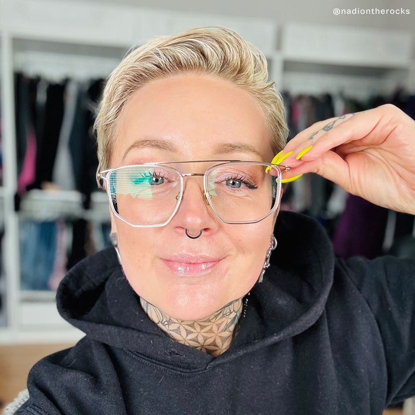 Nico Gold-Klar Pilot Brille