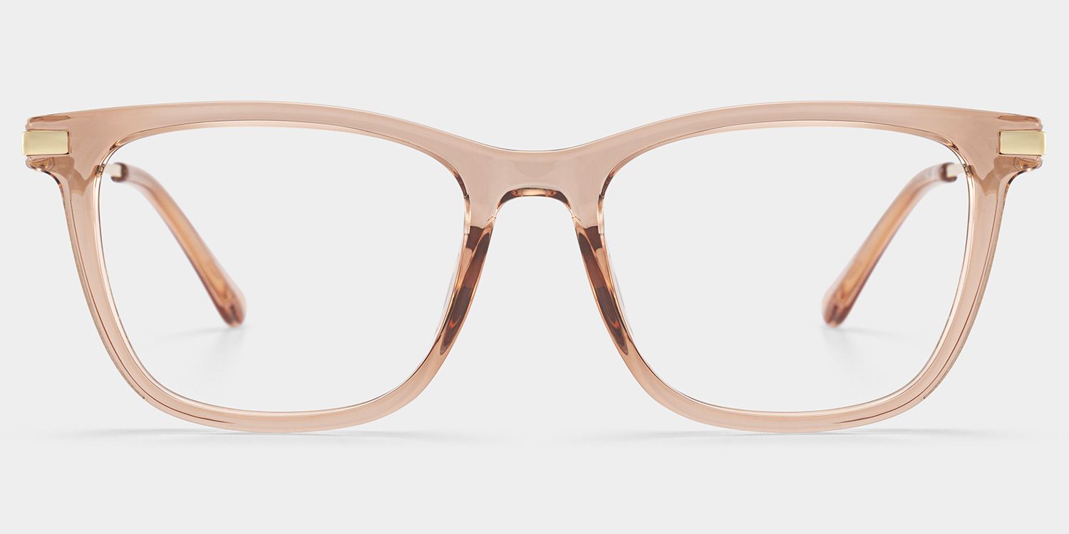 Selena Beige Rechteckig Brille0