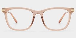 Selena Beige Rechteckig Brille0