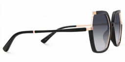 Yulisa Schwarz Quadratisch Sonnenbrille2