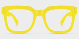 Liizbeett Gelb Quadratisch Brille1
