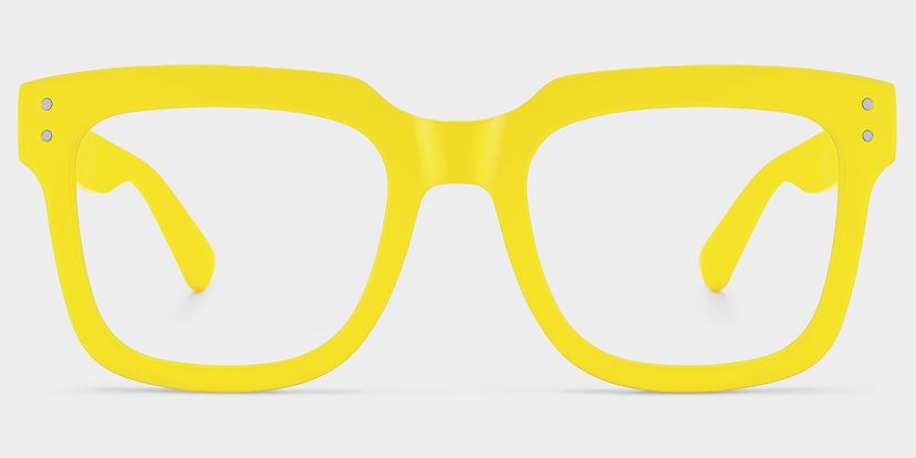 Liizbeett Gelb Quadratisch Brille