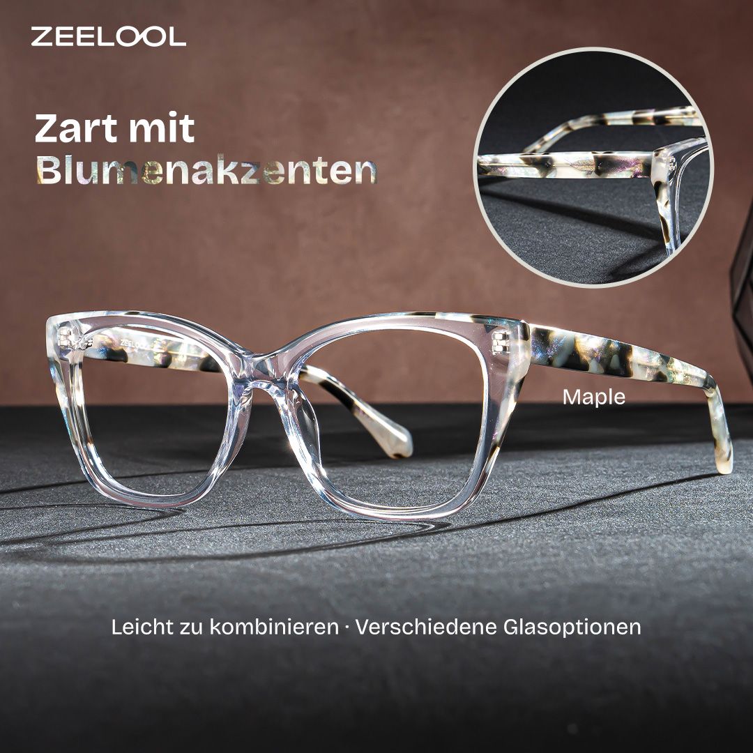 Maple Klar Schmetterling Brille0
