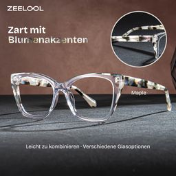 Maple Klar Schmetterling Brille0