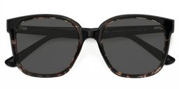 Siner Schwarz-Tortoise Quadratisch Brille1