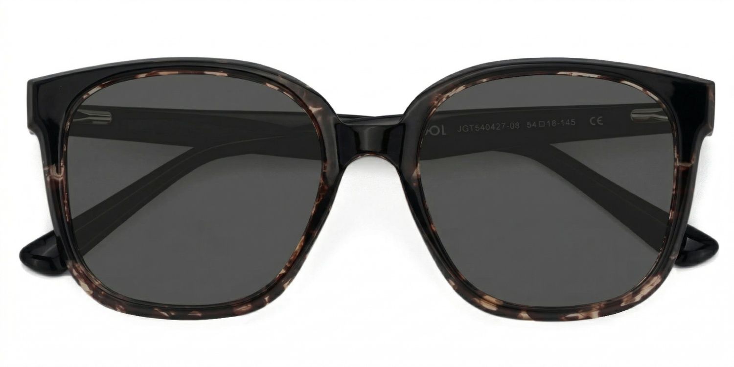 Siner Square Style in Schwarz-Tortoise Sonnenbrille | ZEELOOL1