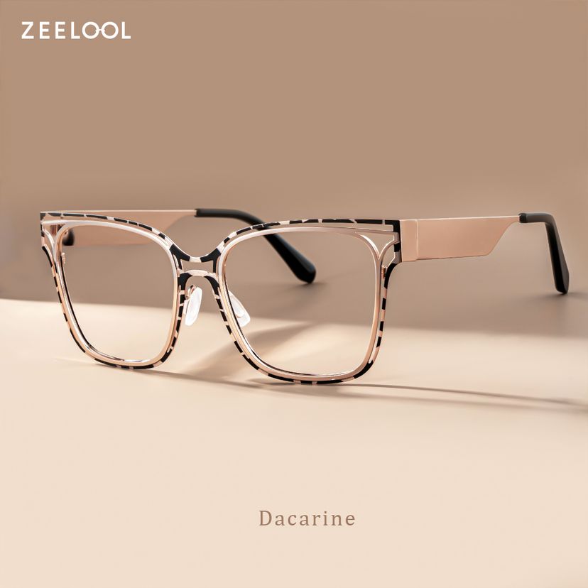 Dacarine Tortoise Quadratisch Brille