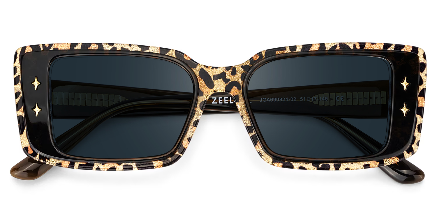 ZEELOOL Gleam Leo Rechteckig Brille