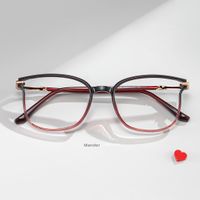 Mander Schwarz-Lila Quadratisch Brille0
