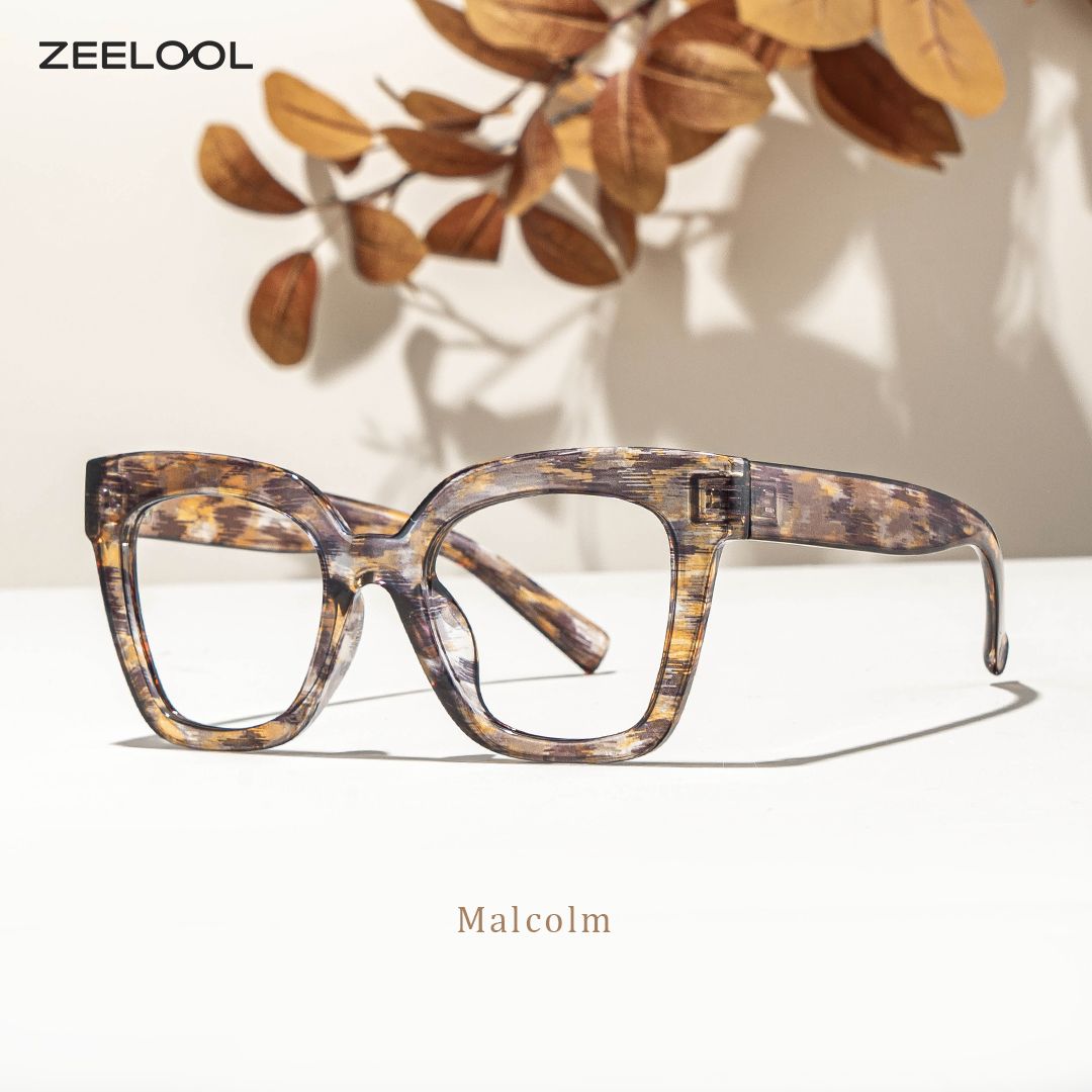 Malcolm Braun Quadratisch TR90 Brille0