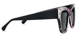 Minfia Schwarz-Sternmuster Quadratisch Brille3