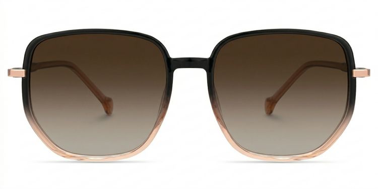 Joana Schwarz-Beige Geometrisch Sonnenbrille
